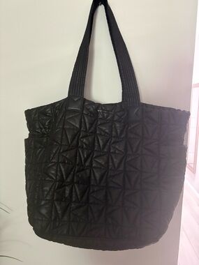 Michael Kors Winnie Large Quilted Tote Bag Handbag Black